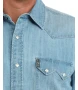 CINCH MENS LONG SLEEVE DENIM DIAMOND PEARL SNAP SHIRT