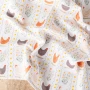 VINTAGE CHICKEN FLORAL FLOUR SACK KITCHEN TOWEL