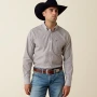 ARIAT MENS PIN STRIPED BUTTON-DOWN LONG SLEEVE SHIRT