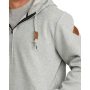 CINCH MEN'S HEATHER GREY QUARTER ZIP HOODIE