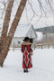 TASHA POLIZZI WOMENS RED CLAY COAT