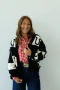 BLACK HORSESHOE CARDIGAN