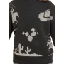 GIRLS BLACK AND WHITE DESERT SWEATER 