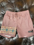 HOOEY BOARD SHORTS MAROON AZTEC