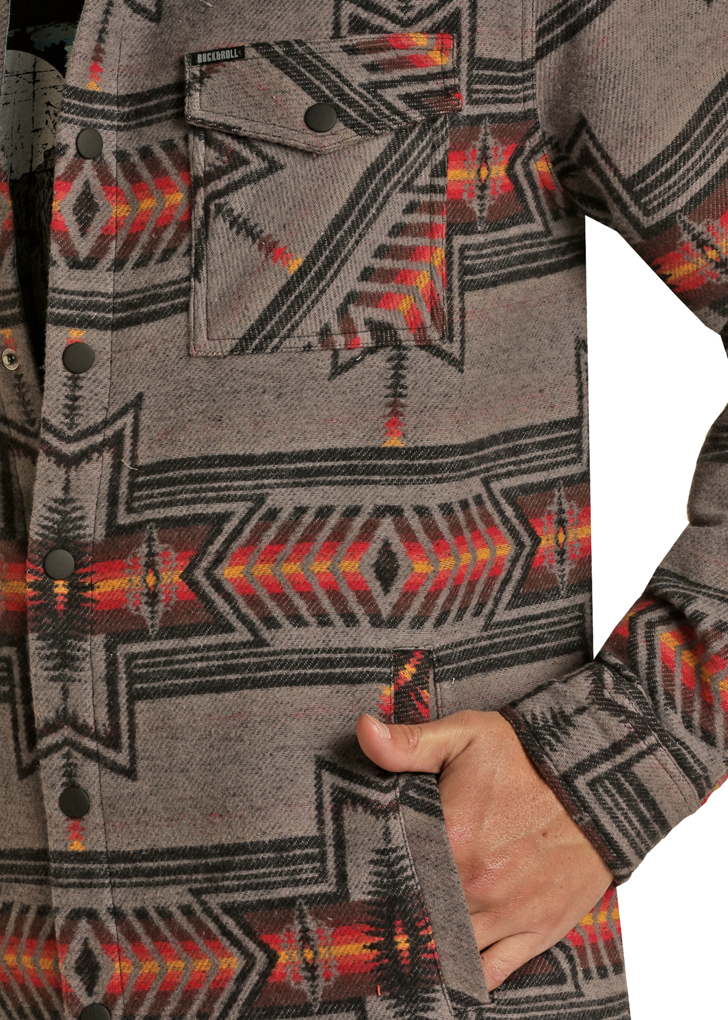 Rock & Roll - Women's Aztec Shirt Jacket (RRW092R03M) main image 1