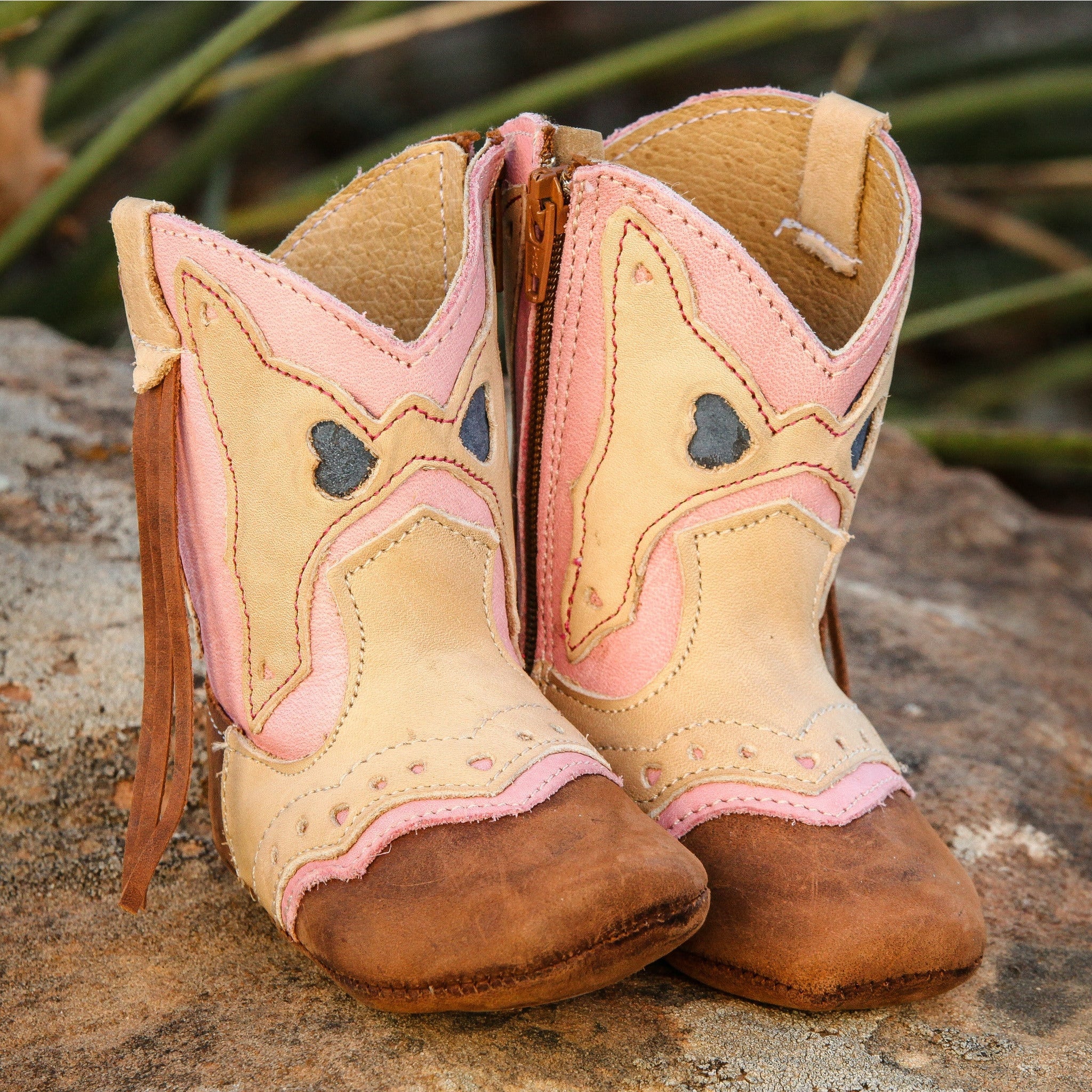 SHEA BABY ADDI BABY BOOTS FRINGE WESTERN WEAR - Main Image