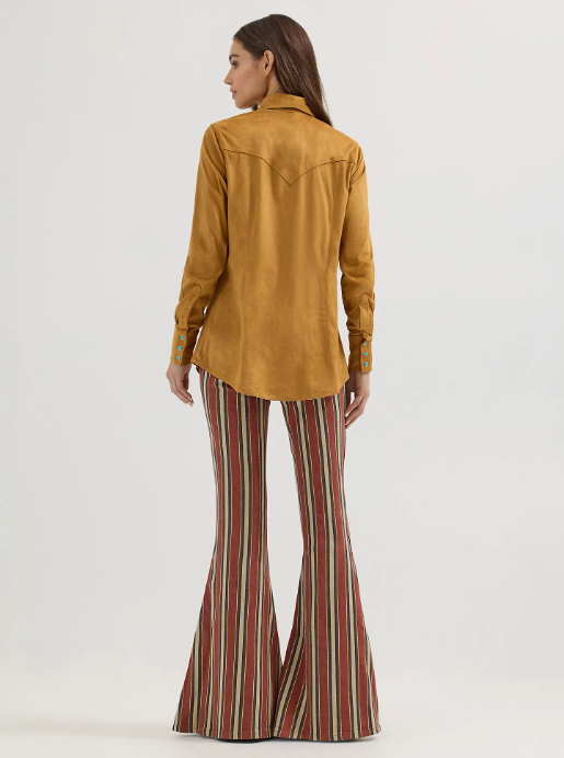 WRANGLER X LAINEY WILSON FRINGE SUEDE SHIRT - FRINGE WESTERN WEAR