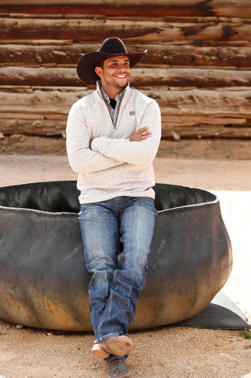 CINCH MWK1080013 OATMEAL PULLOVER - FRINGE WESTERN WEAR