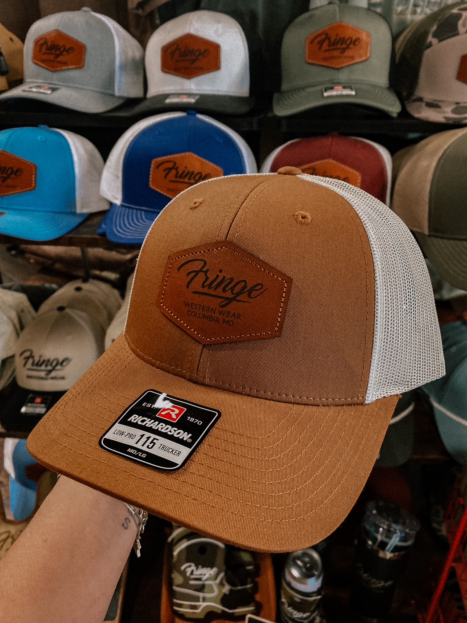 RICHARDSON 115 FRINGE CAP CAMEL - FRINGE WESTERN WEAR
