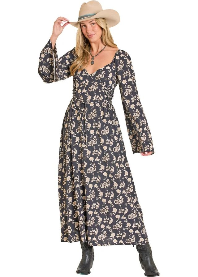 dress cowgirl Chic Bubble Medium This denim dress has a corset style top and side slit on the side Modest cowgirl?!  Pulled together