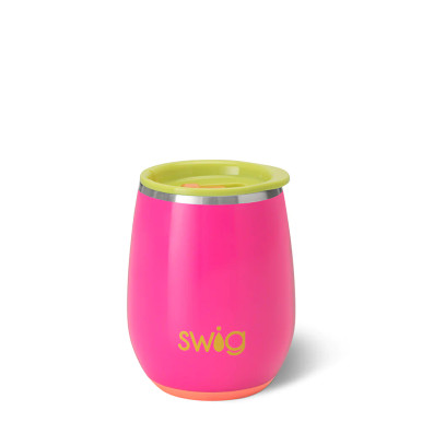 Swig Life 14oz Stemless Wine Cup | Insulated Stainless Steel Wine Tumbler |  Red