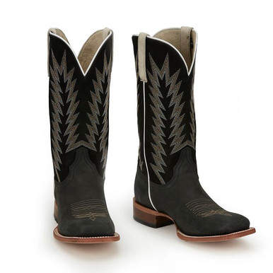 JUSTIN MEN'S JP2506 HOMBRE BLACK BOOT - FRINGE WESTERN WEAR