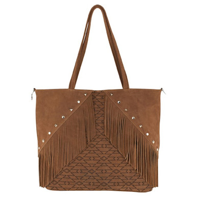 Lumberjack Red Pattern Print Leather Tote Bag main image 0