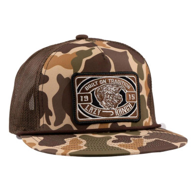 Casquette Lazy J Drive Line, Motif Camouflage Et Marron, Taille Régulière