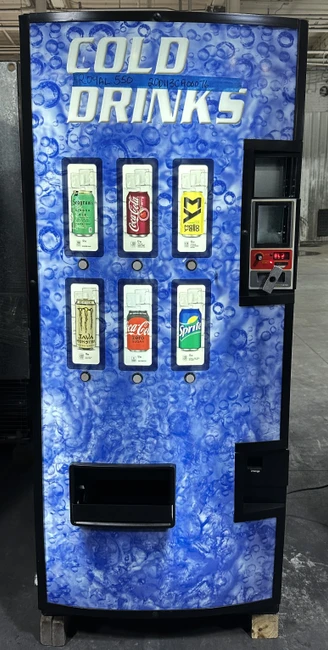 Refurbished Royal 550 compact cold drink vending machine