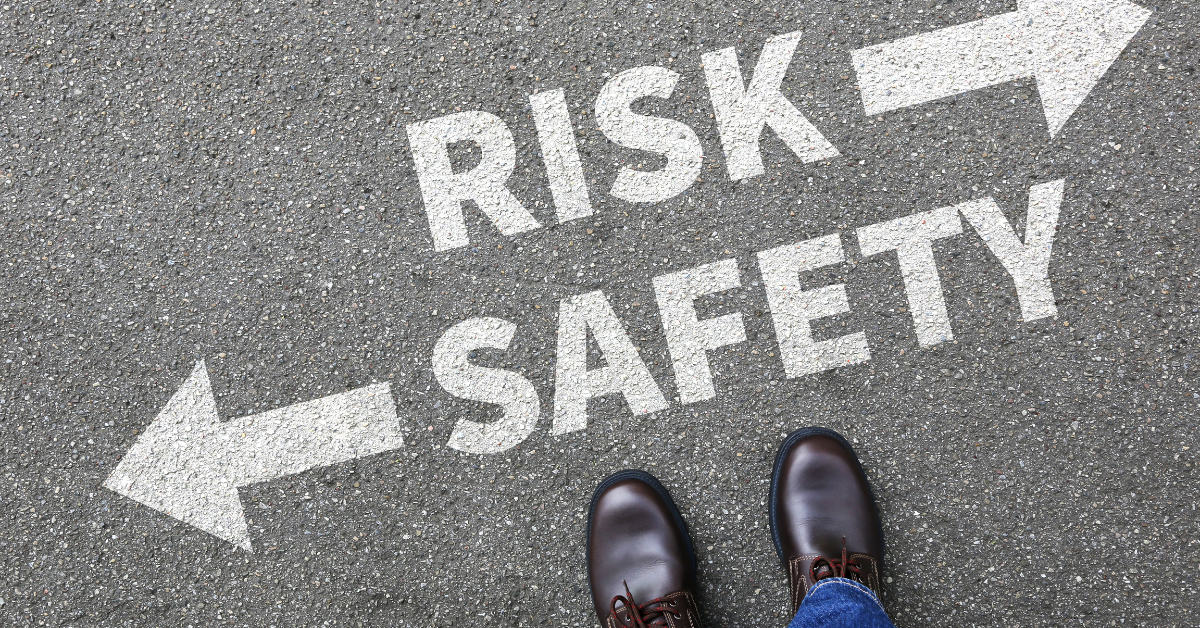 Risk versus safety concept illustrating how verified refurbished vending machines reduce equipment uncertainty