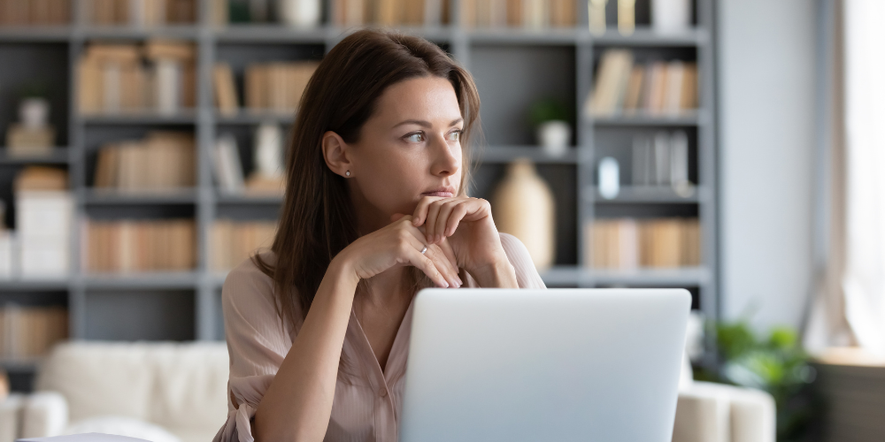 Business professional evaluating smart vending machine solutions for a modern workplace