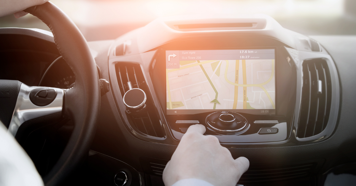 Vending machine route planning using in-car navigation for efficient service scheduling