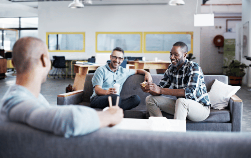 Workplace breakroom vending setup showing convenient snack and drink access for employees.