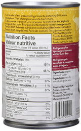 Cha's organic coconut milk nutrition label
