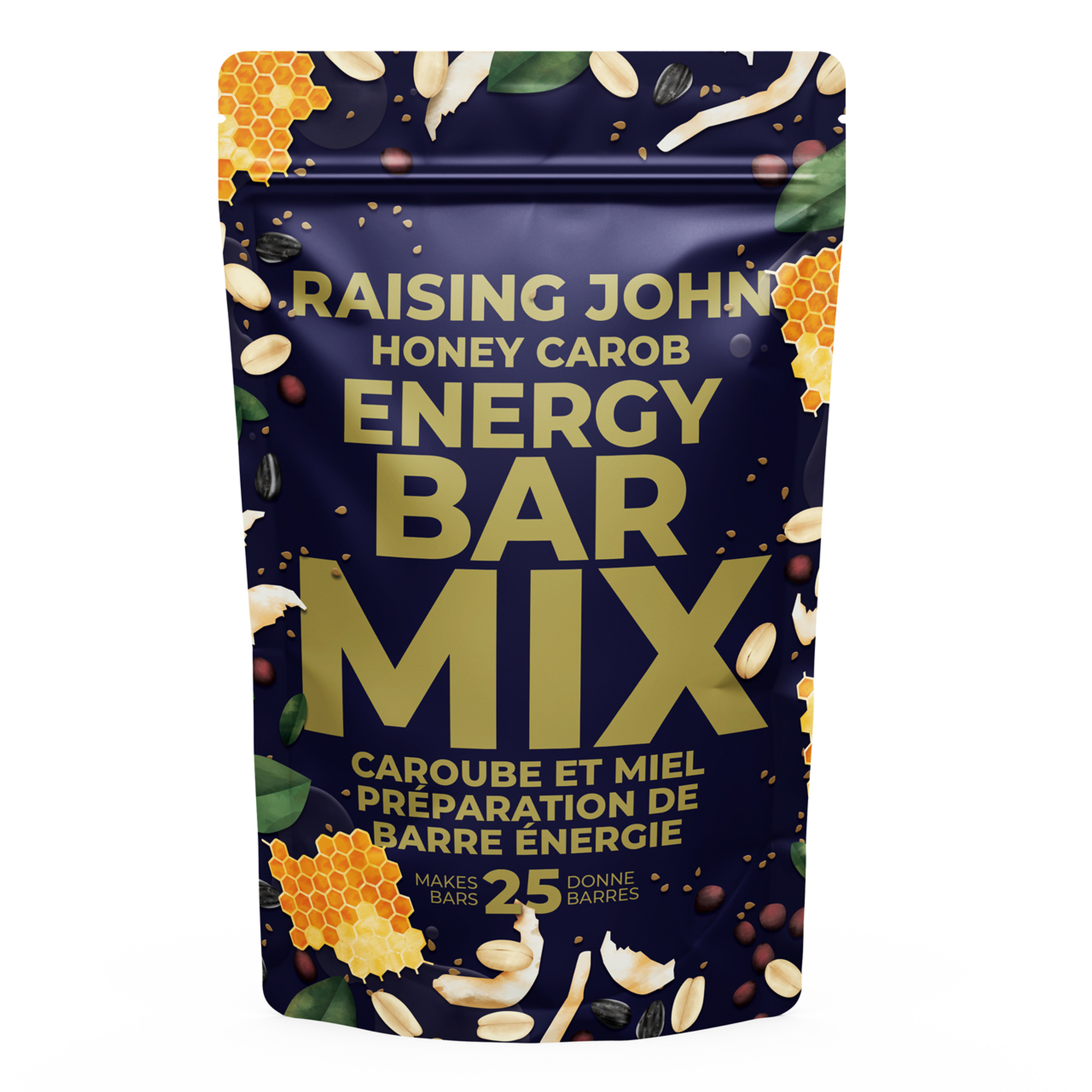 RJ Honey Carob Energy Bar Mix (makes 25 bars!) Raising John Home
