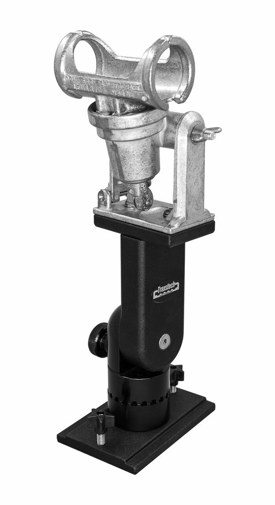 Traxstech 4" Tall Adjustable Lift and Turn Mount with S-17 Salty Bolt-on Rod holder (ALT-4-S17)