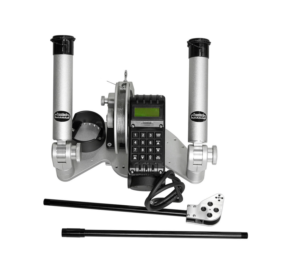 MacDaddy Downrigger W/ Ratcheting Rod Holder, Weight Caddy And Deep Wing Arm