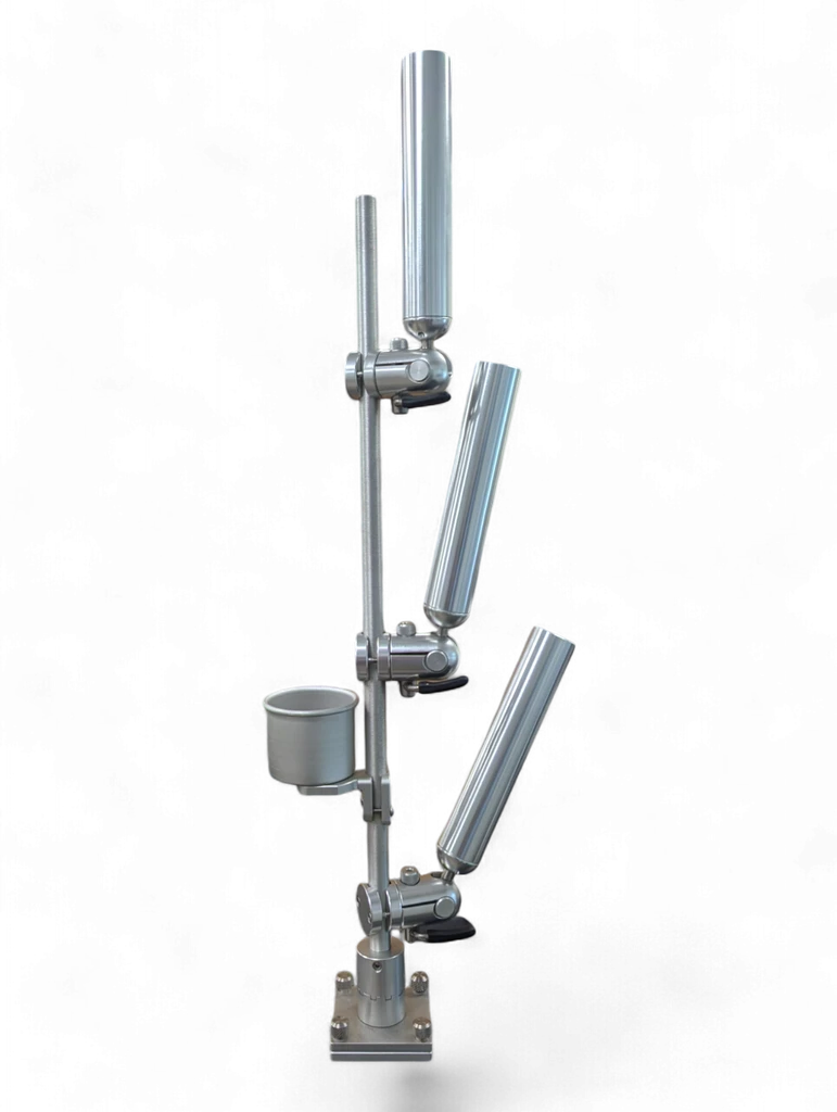 Cisco Indexable Triple Tree Mast with 3 Adjustable  Rod Holders on thumbscrew Mount (PKTRA-TS) — PKTRE