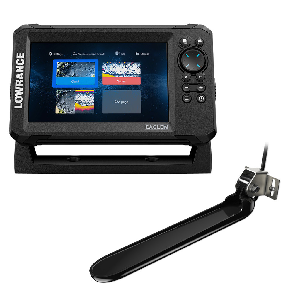 Lowrance Eagle 7 w\/TripleShot Transducer  U.S. Inland Charts
