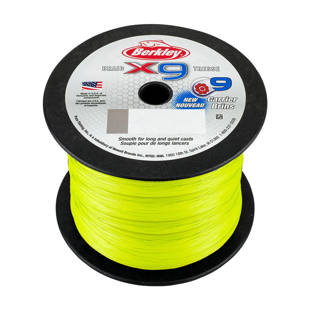 Berkley x9 Flame Green Braid - 65lb - 2188 yds - X9BBK65-GG