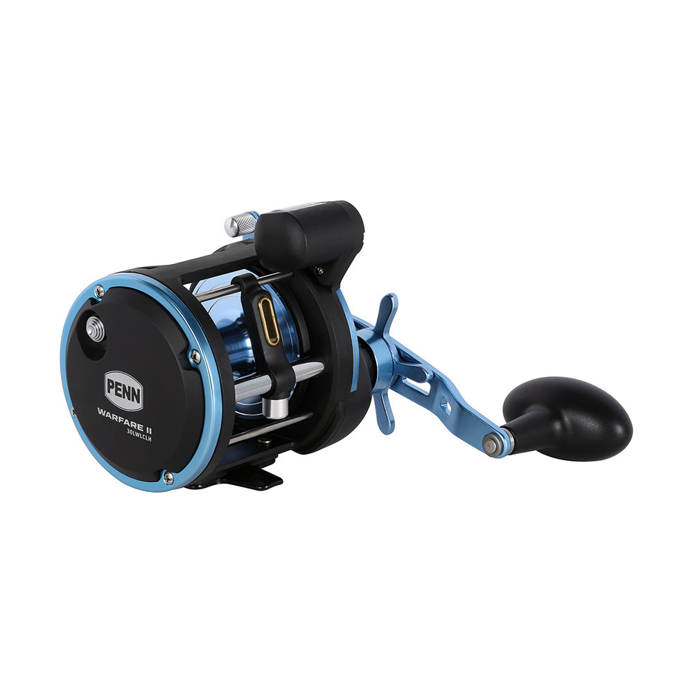 PENN WARII30LWLHLC Warfare II Level Wind 30 Left Hand Conventional Reel w\/Line Counter