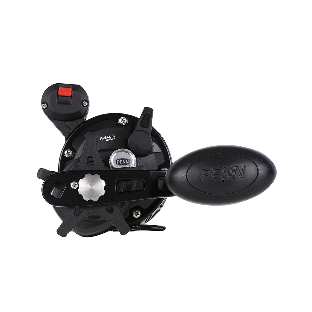 PENN RVLII15LWLHLC Rival II 15 Level Wind Left Hand Conventional Reel w\/Line Counter