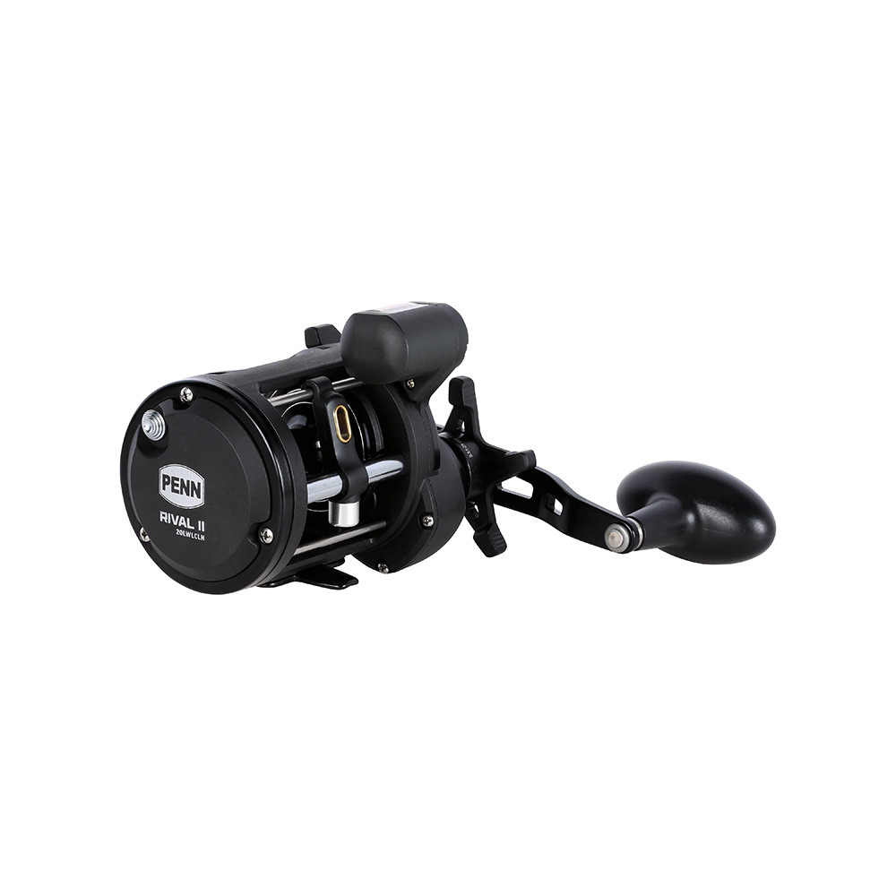 PENN RVLII20LWLCLH Rival II 20 Level Wind Left Hand Conventional Reel w\/Line Counter