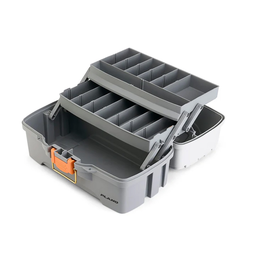 Plano Two-Tray Tackle Box - Light Grey\/Dark Grey