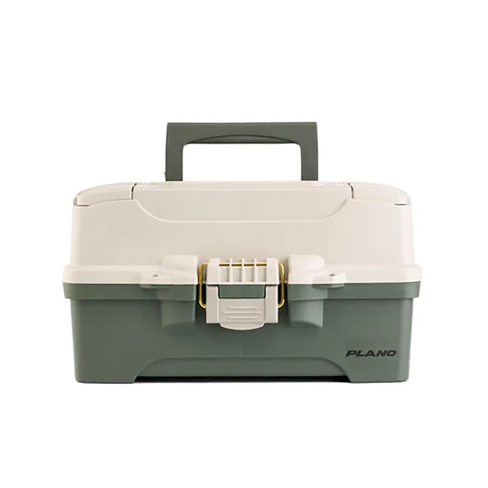 Plano Two-Tray Tackle Box - Green\/Tan