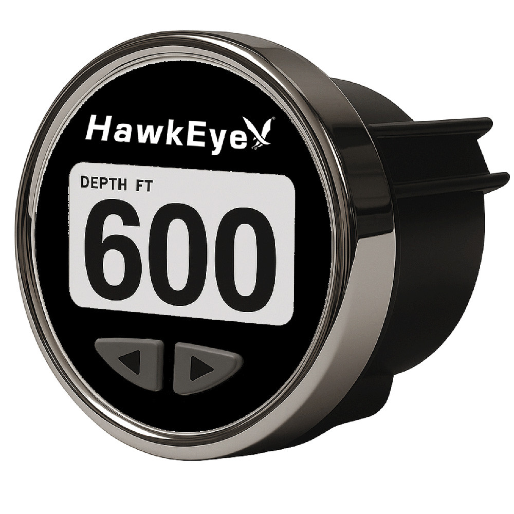HawkEye DepthTrax Edge In-Dash Depth Finder - HD Color Display - 600' Max Depth - TM Transducer