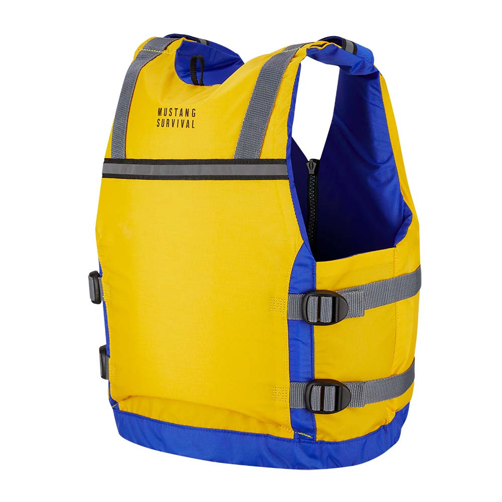Mustang Youth Reflex Foam Vest - Yellow\/Royal Blue