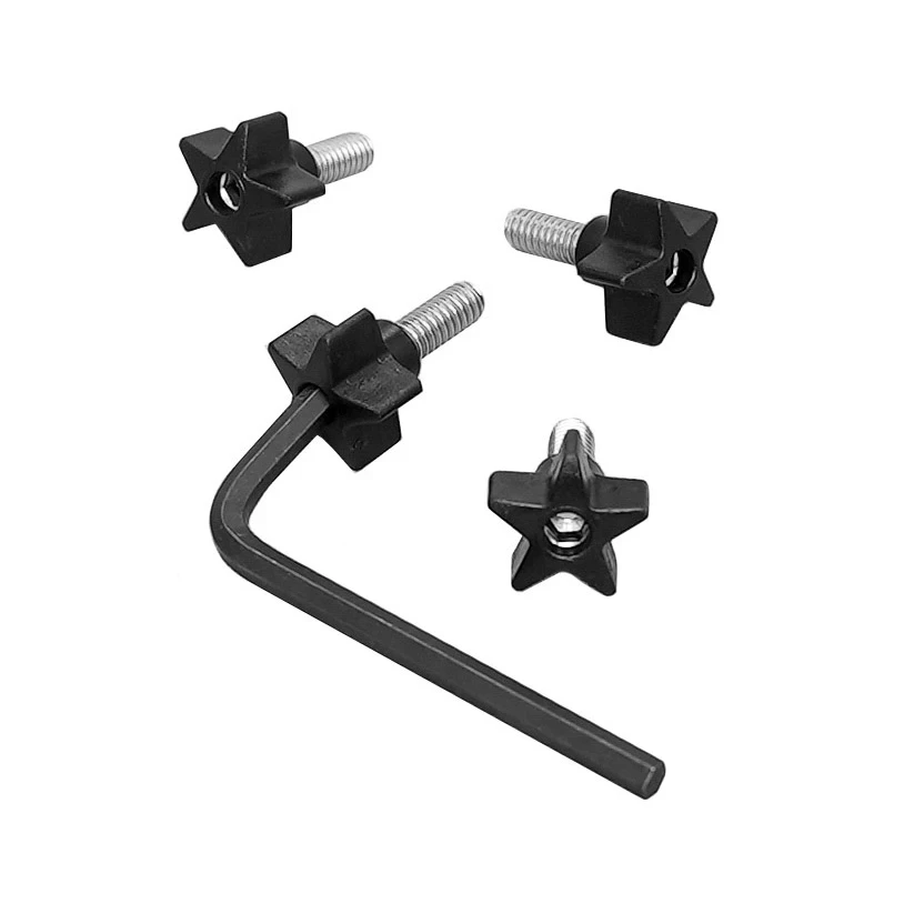 Traxstech Four Star Shaped Thumb Screws - Short (T-520-4)