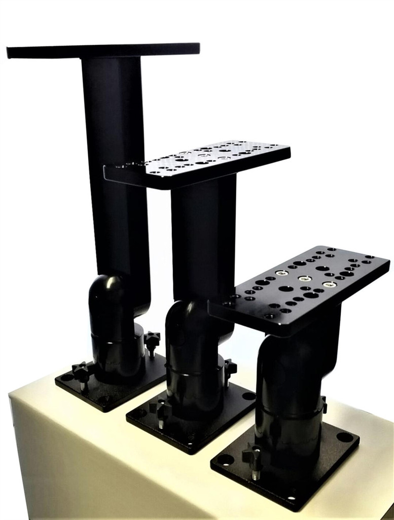 Traxstech  8" Tall Electronics Mount with Lift & Turn (ECMLT-108)