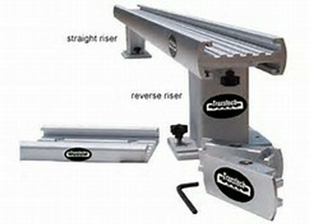 Traxstech Removable 8' Trolling Bar with two 4-1/2" reverse  risers and two MT-6 end caps (DRBR-8-6)
