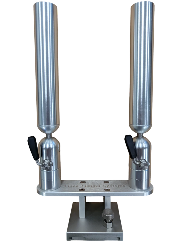  Cisco Fishing Systems  Double Tube  Rod Holder on Thumbscrew Mount (PKDTS) — pkdts