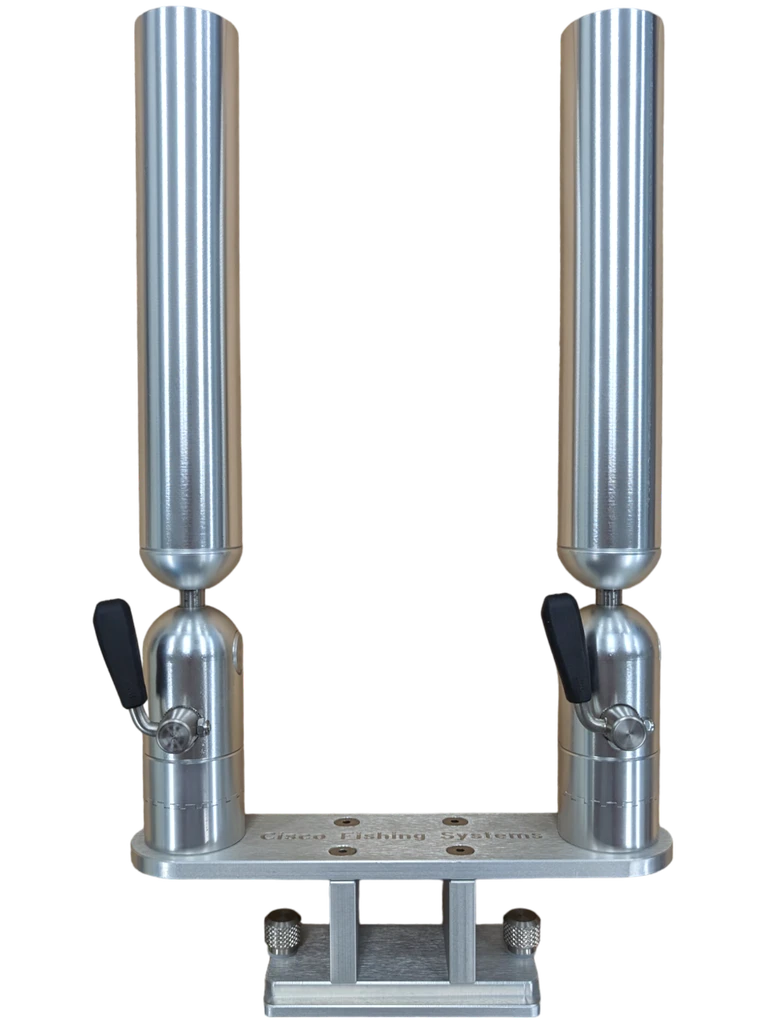  Cisco Fishing Systems  Double Tube  Rod Holder on Thumbscrew Mount (PKDTS) — pkdts