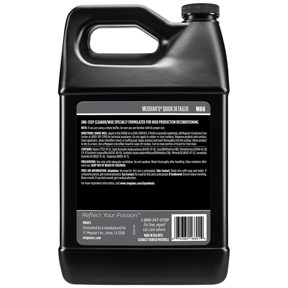 Meguiars Mirror Glaze Quick Detailer - 1 Gallon *Case of 4*