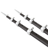 Tigress XD 3K Carbon Fiber Telescoping Outrigger Poles - 21 - Matte Black\/ Silver - Pair Tigress XD 3K Carbon Fiber Telescoping Outrigger Poles - 21 - Matte Black\/ Silver - Pair