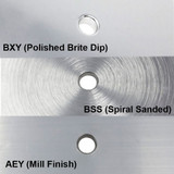 TACO Round Pad 3-Hole Mill Finish - 4-1\/2"