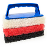 Star brite Large Multi-Texture Scrub Pad Kit w\/Interchangeable Handle