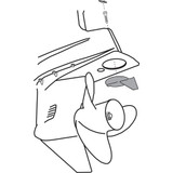 Performance Metals Yamaha Trim Tab Anode 150-200hp Counter Rotating