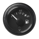 Veratron 52mm (2-1\/16") ViewLine Fuel Tank Level Gauge - 0 to 1\/1 - Black Dial  Round Bezel