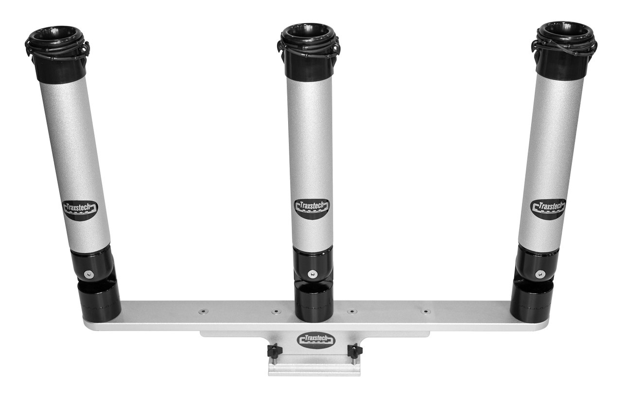 Traxstech RH3 Triple lift and turn rod holder with base to slide