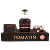 The second entry in Tomatin's Warehouse 6 Collection, this single cask was distilled in 1972 and produced to 380 bottles. Aged for 41 years, this has notes of almond, coffee and winter spices.The luxury wooden box includes a display plinth holding a hand-blown crystal decanter and two crystal tumblers, supplied by Scottish company Glencairn Crystal. The solid copper stopper and copper decoration are supplied by Scottish Silver.